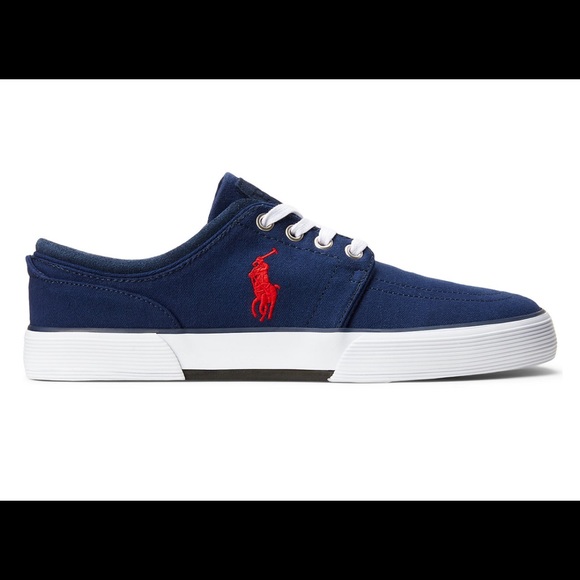 Mens POLO RL Faxon Washed Canvas sneaker main image 4